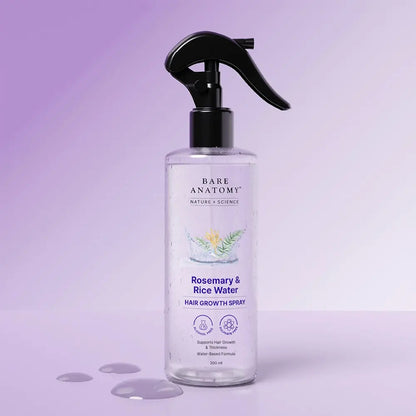 Natural Rosemary & Rice Water Hair Growth Density Spray