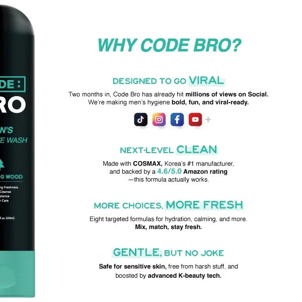 Cooling daily wash for fresh, clean comfort.