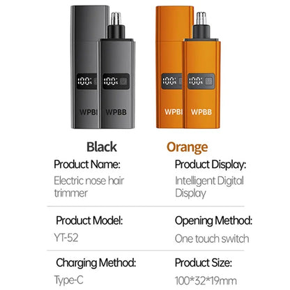 Precision Electric Nose & Facial Hair Trimmer – Painless & Easy Grooming