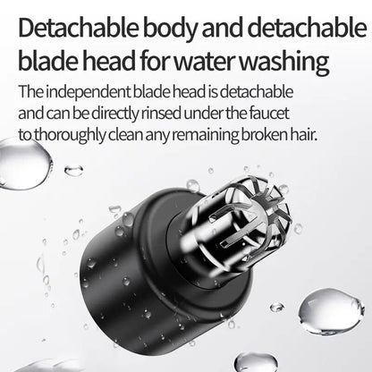 Precision Electric Nose & Facial Hair Trimmer – Painless & Easy Grooming